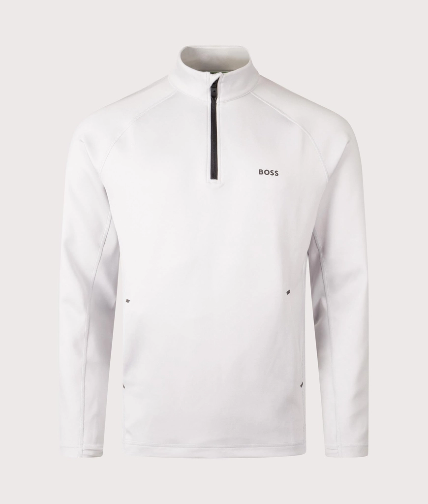 Hugo Boss Mens Quarter Zip Sweat Active Sweatshirt